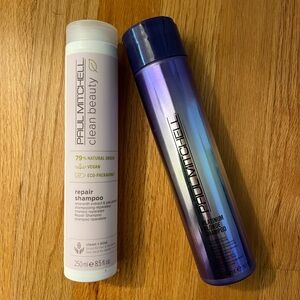 Paul Mitchell Clean Beauty and Platinum Blonde Shampoo Set